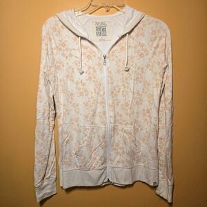 Nollie Floral Zippered Hoodie, S (PTP=16.75")